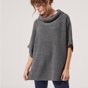 Pact - Women's Charcoal Heather Sweater Poncho tunic